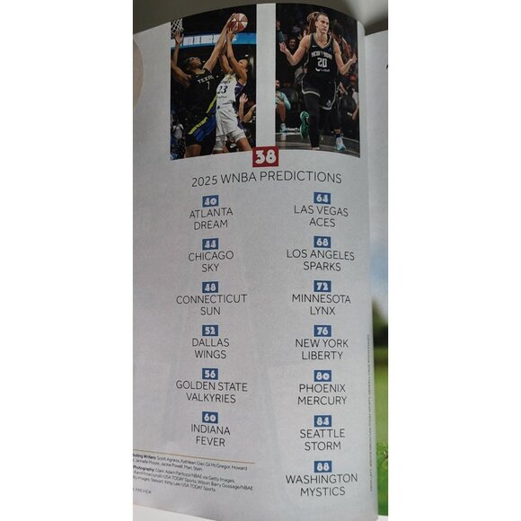 Caitlin Clark Angel Reese 2025 WNBA Preview Athlon Sports Magazine NEW - Picture 3 of 5